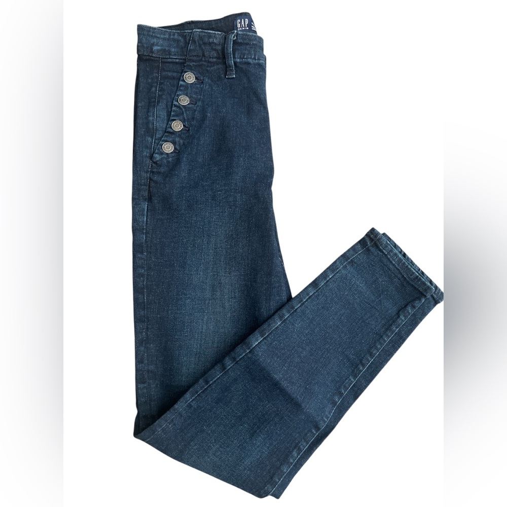 Women’s Gap High Rise Universal Legging Jeans w/Button Pockets Size 12/31 X-Long - Picture 5 of 8